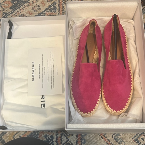 Robert Clergerie Shoes - NWB Robert Clergerie Fuchsia Suede Goatskin Leather Loafers- size 37.5/7